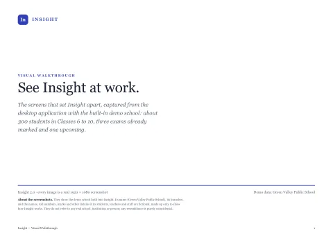 Cover of the Insight Visual Walkthrough